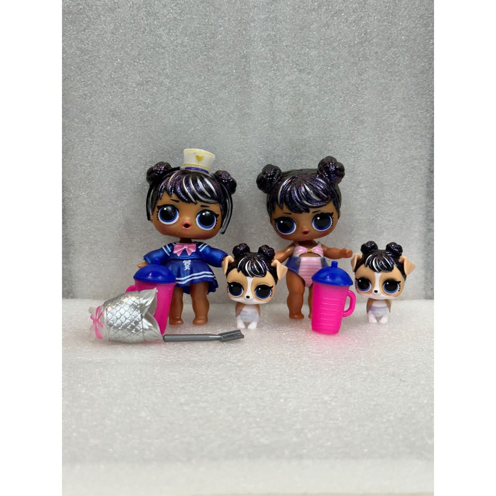 LOL Surprise Dolls 2 Big Sisters 2 Pets Lil Sisters Blue Sailor Outfit Pink‎